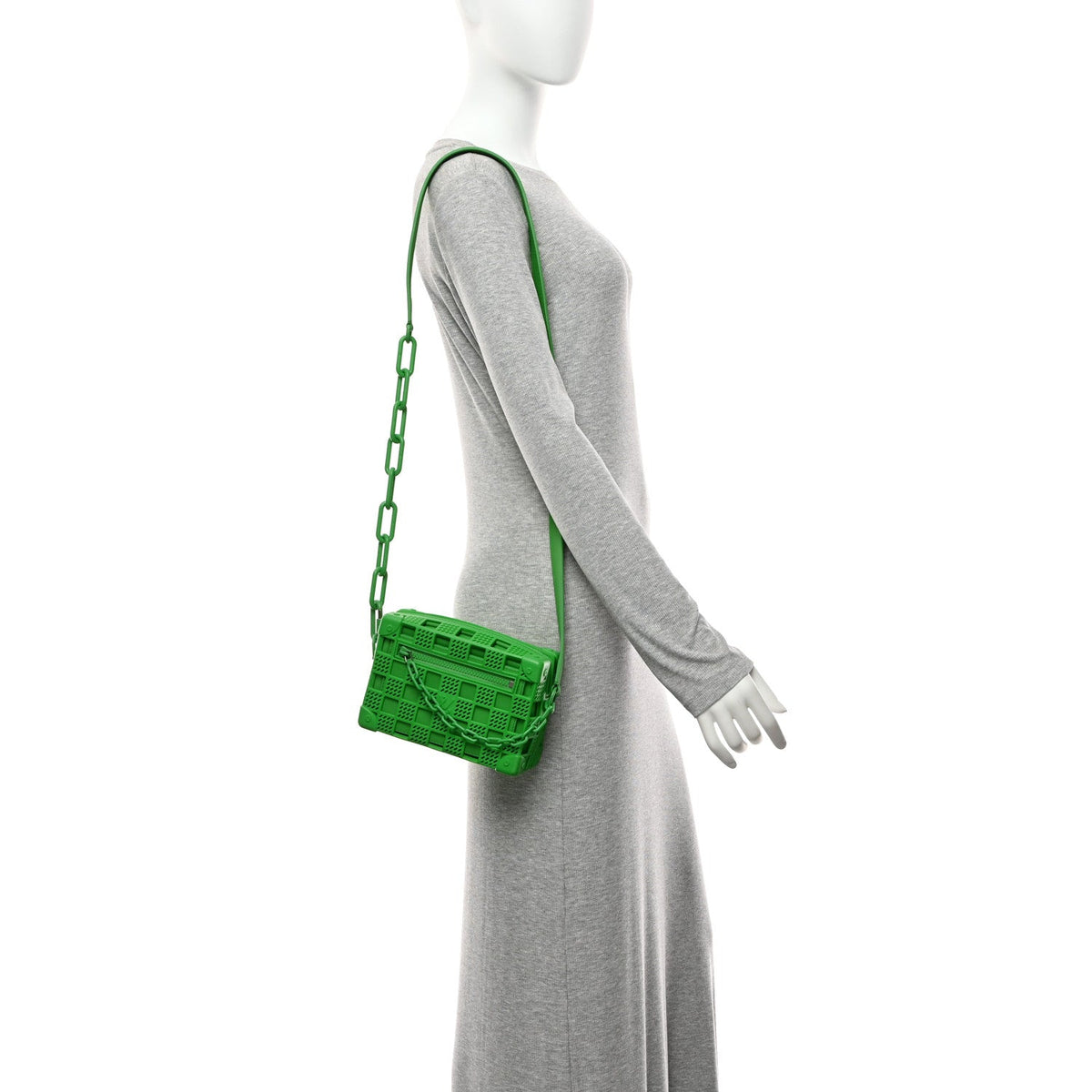 Rubber Cowhide Mini Soft Trunk Green