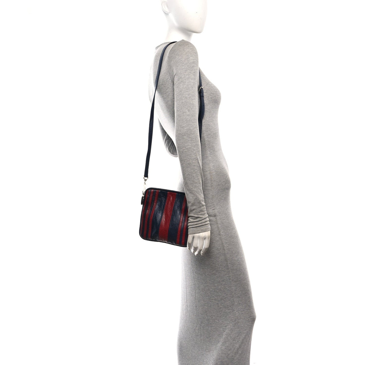 Agneau XS Cushion Square Crossbody Dark Night Red