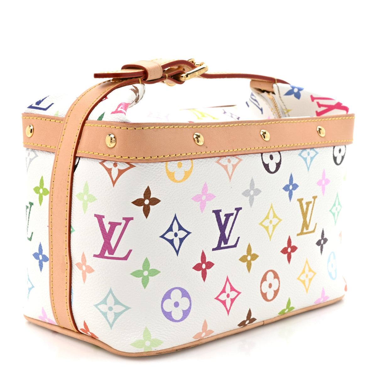 LV x TM Monogram Multicolor Cruiser Toiletry Bag White