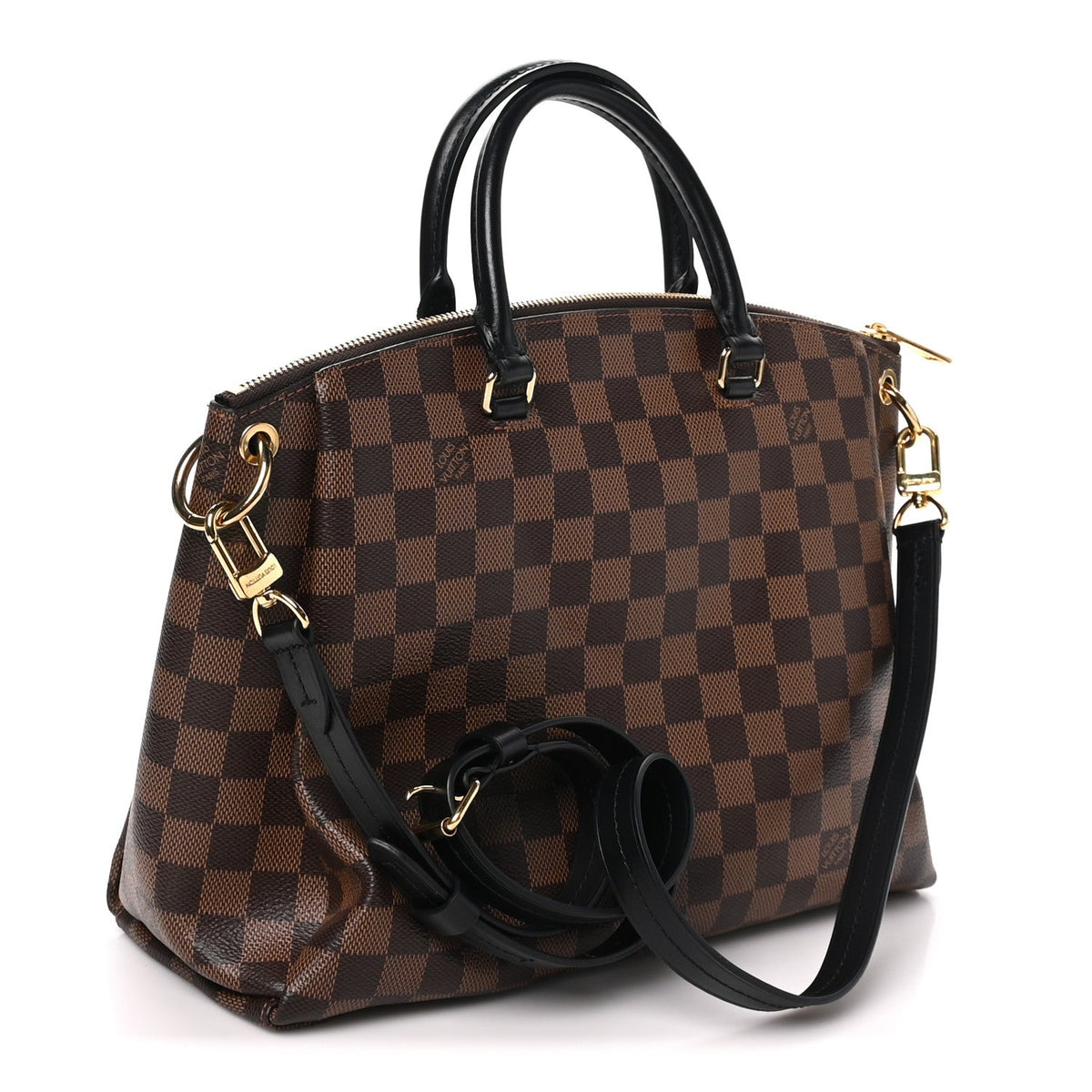 Damier Ebene Odeon Tote MM Black