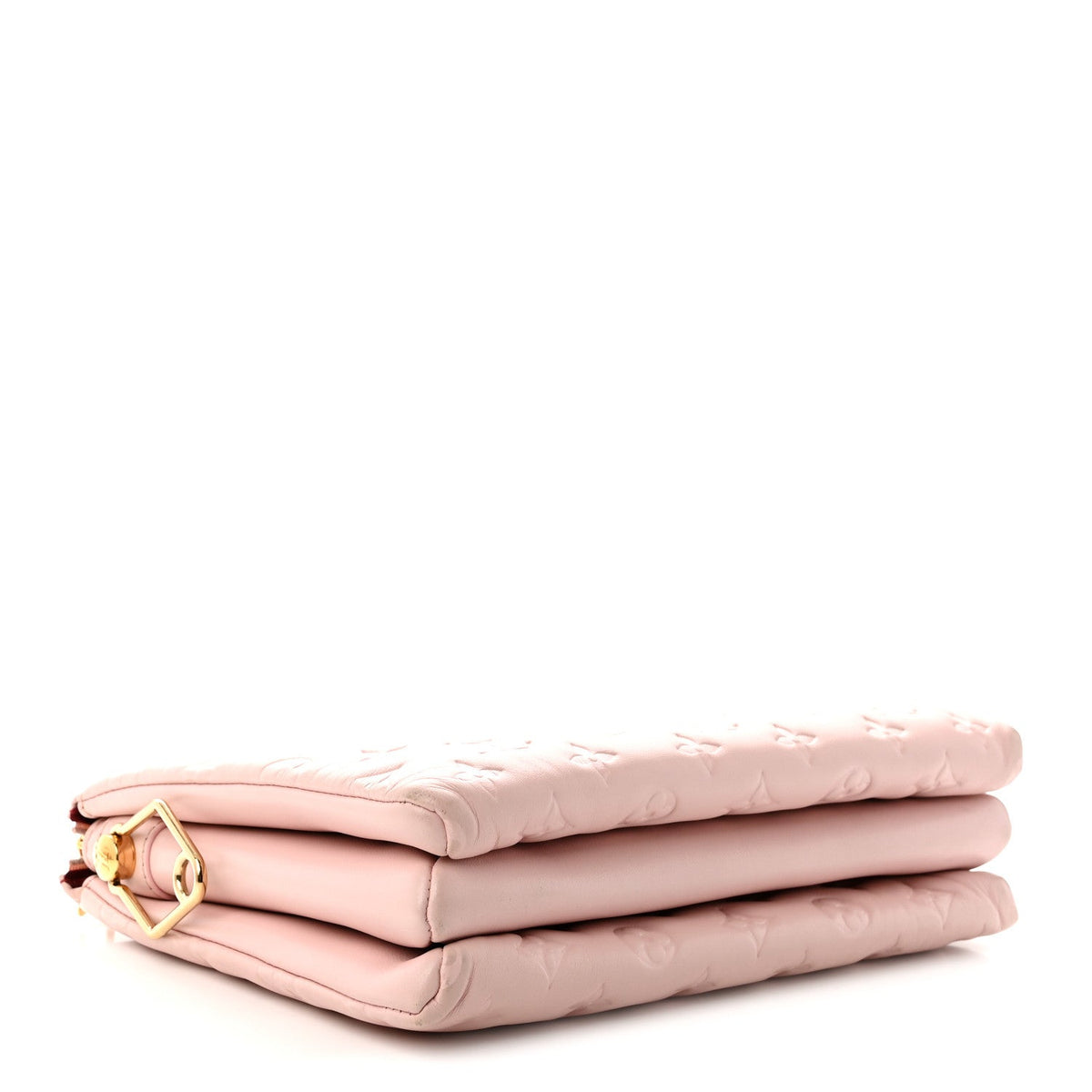 Lambskin Embossed Monogram Coussin PM Rose