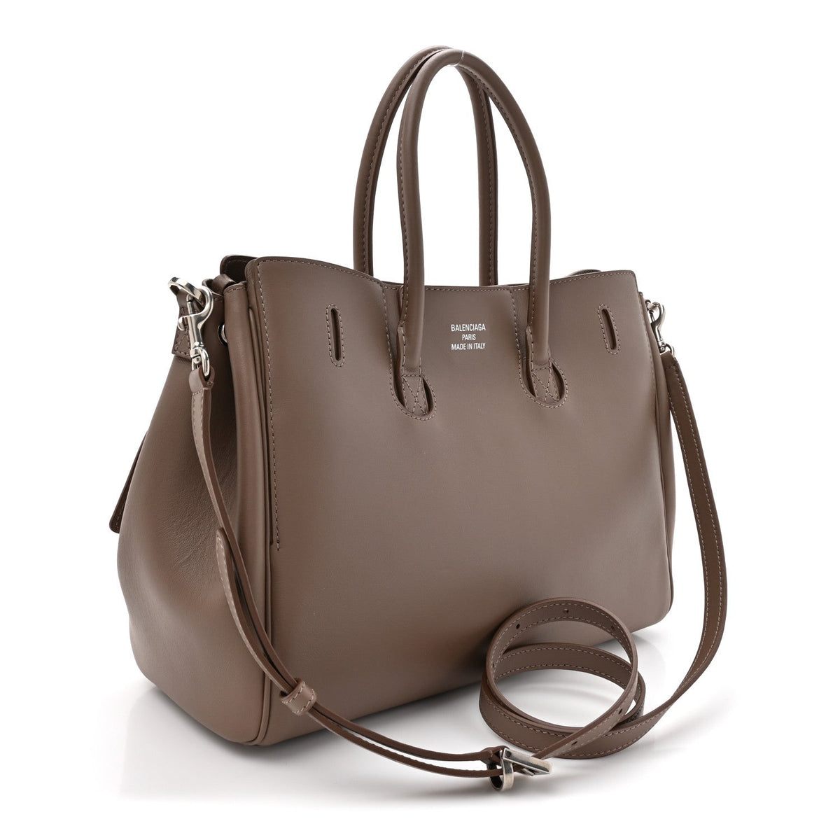 Smooth Calfskin Small Bel Air Carry All Bag Taupe