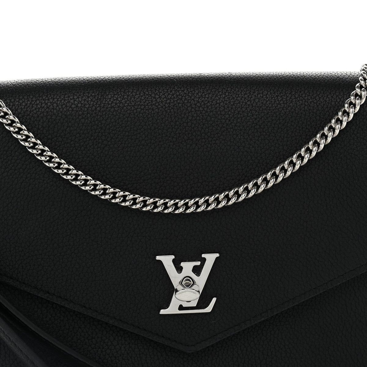 Soft Calfskin My Lockme Pochette Black