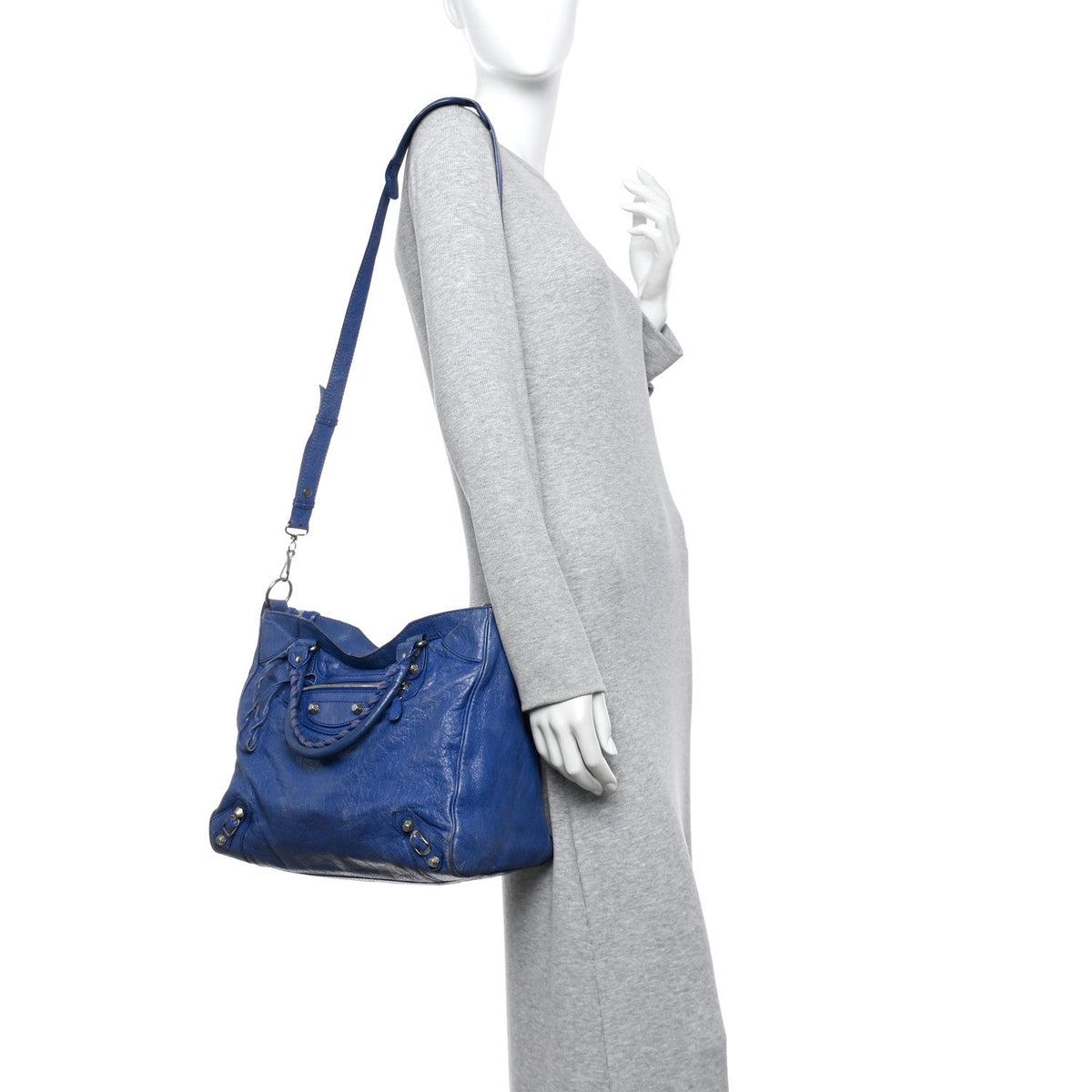 Agneau Giant 12 Silver Hardware Velo Bleu Glacier