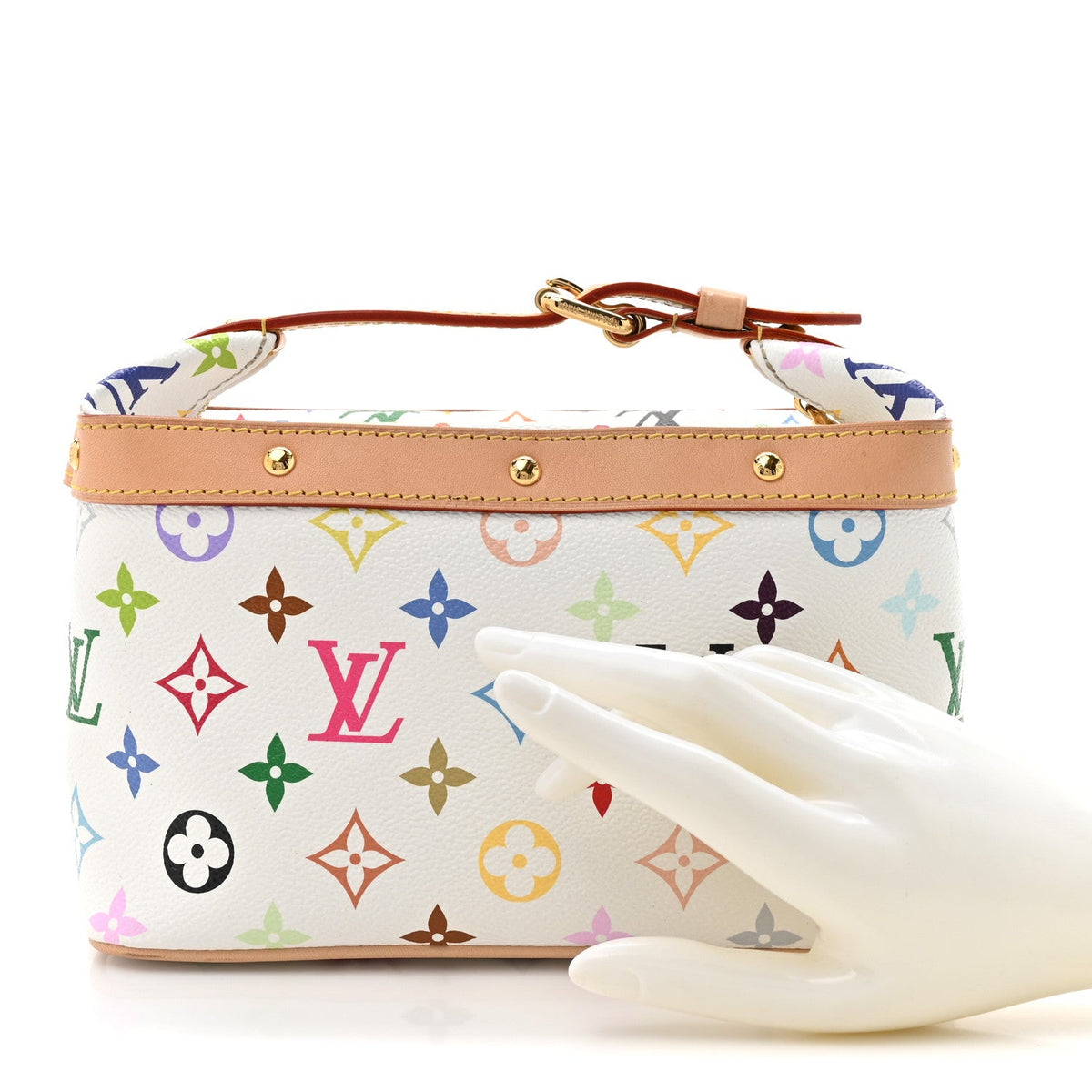 LV x TM Monogram Multicolor Cruiser Toiletry Bag White