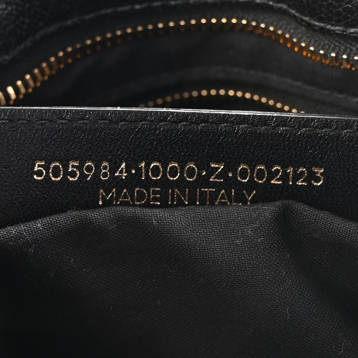 Chevre Gold Metallic Edge Hardware City Black