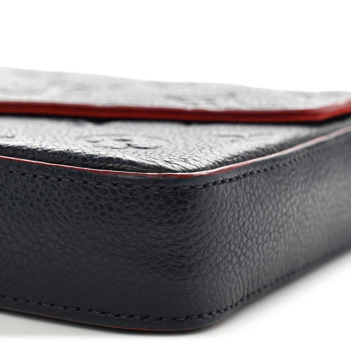 Empreinte Pochette Felicie Chain Wallet Marine Rouge