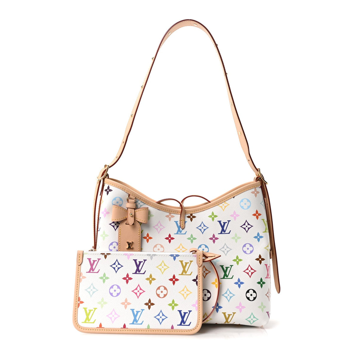 LV X TM Monogram Multicolor CarryAll PM White