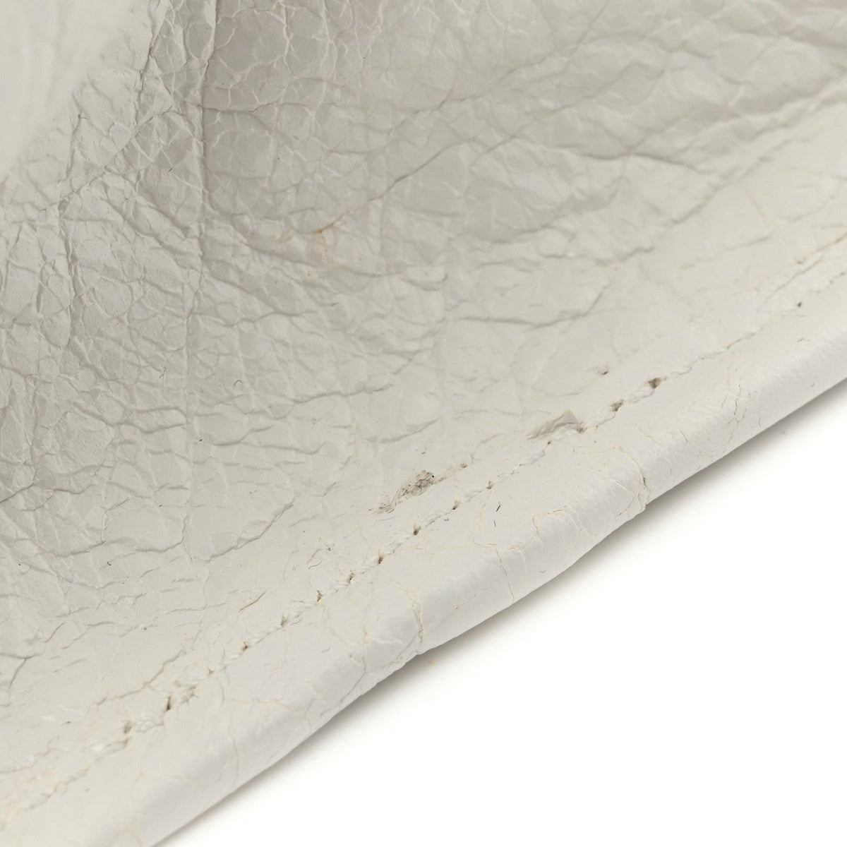 Agneau Arena Silver Hardware Medium Le City Optic White