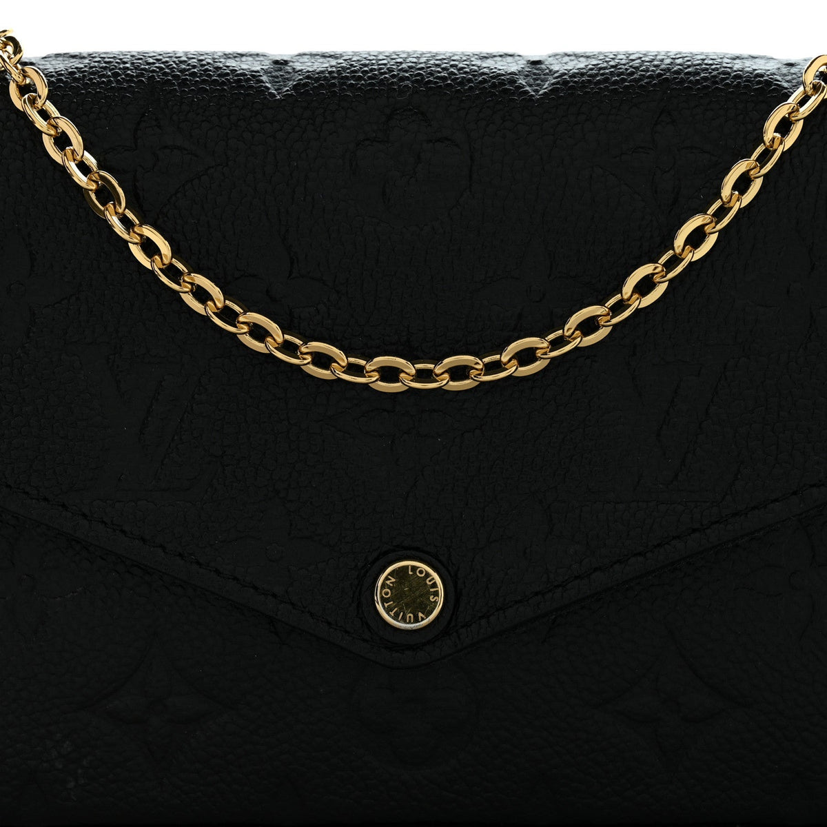 Empreinte Pochette Felicie Chain Wallet Black