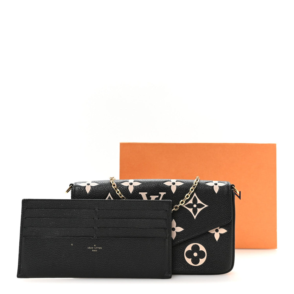 Empreinte Monogram Giant Felicie Pochette Black Beige