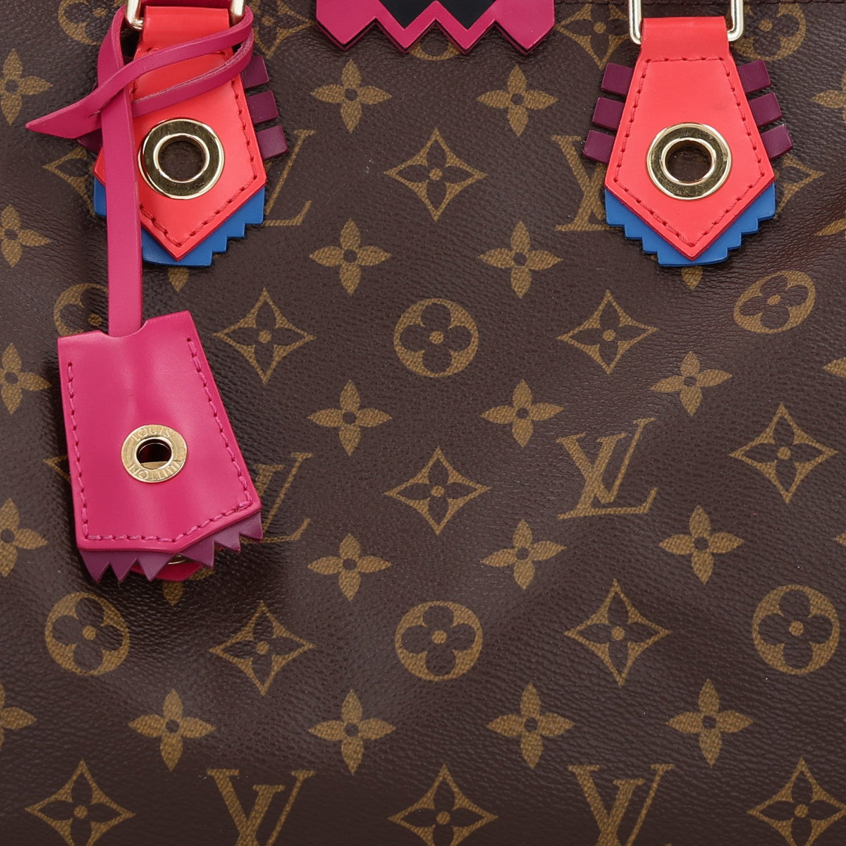 Monogram Totem Speedy 30 Magenta