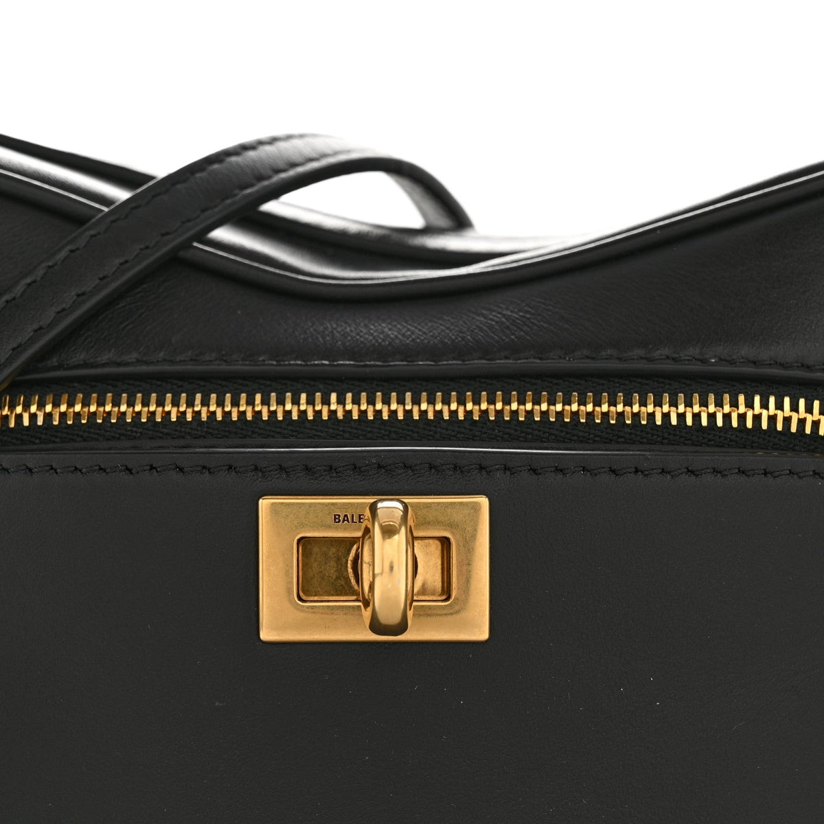Natural Smooth Calfskin Rodeo Vanity Black