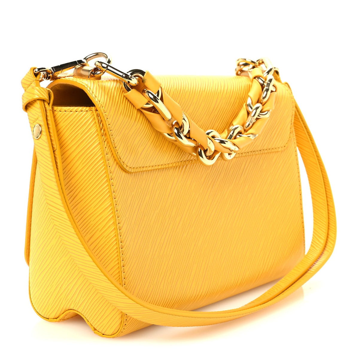 Epi Twist Braided Strap Shoulder Bag MM Sunflower