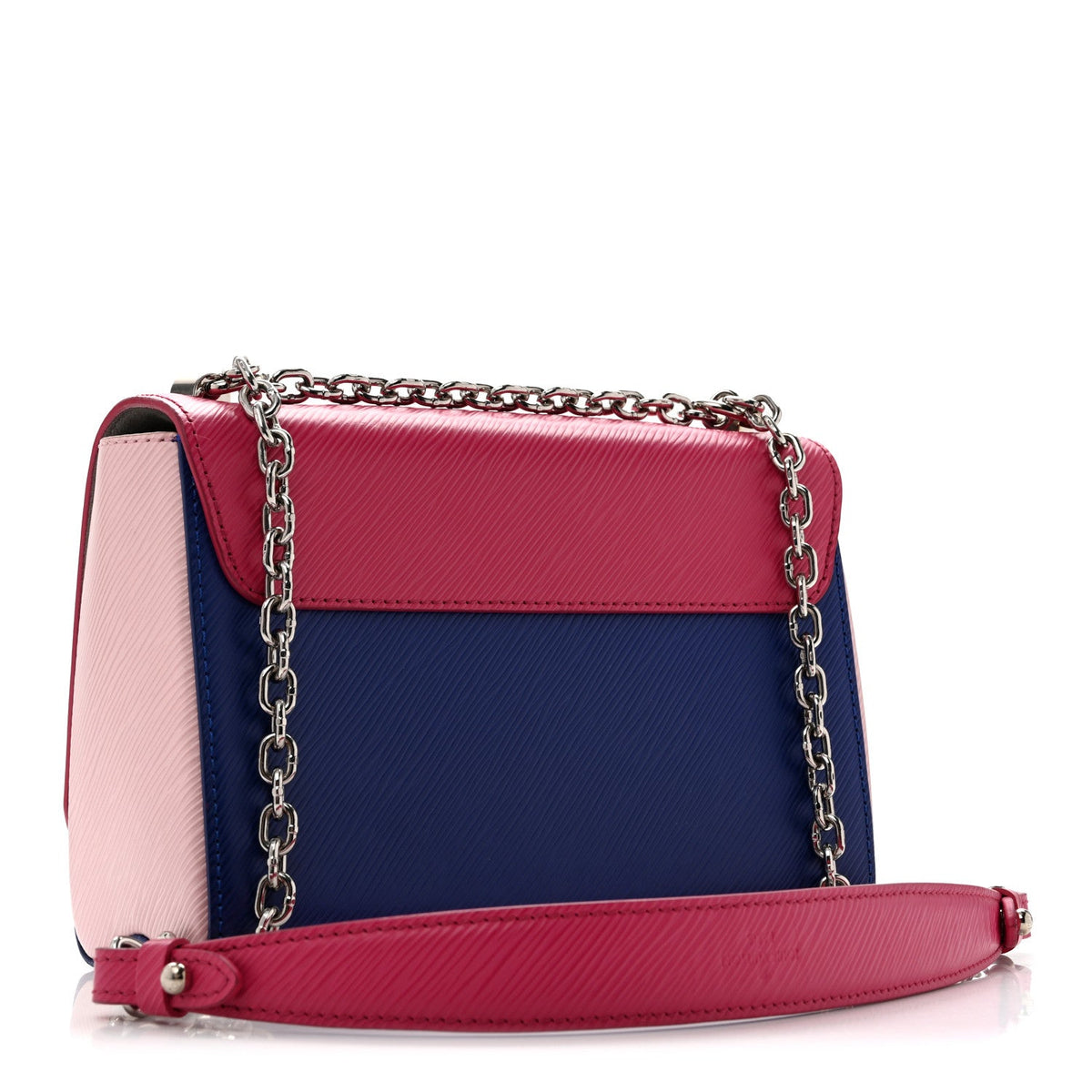 Epi Twist Shoulder Bag MM Pink Blue