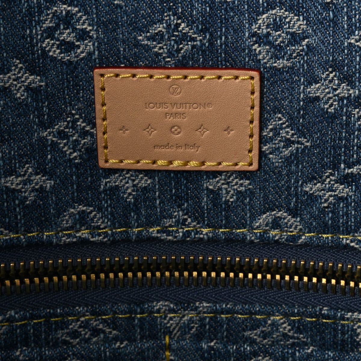 Monogram Denim CarryAll MM Blue