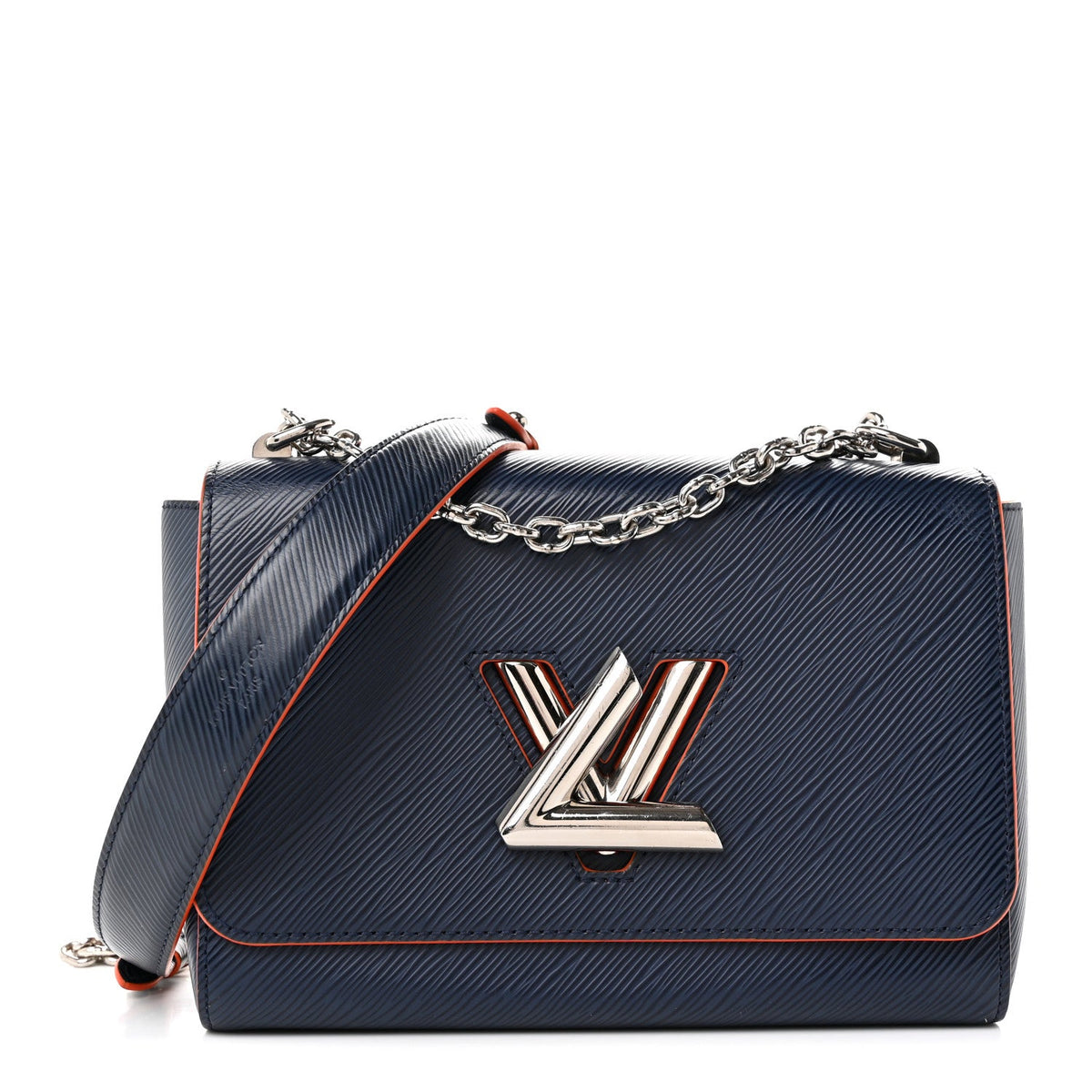 Epi Twist Shoulder Bag MM Indigo Piment