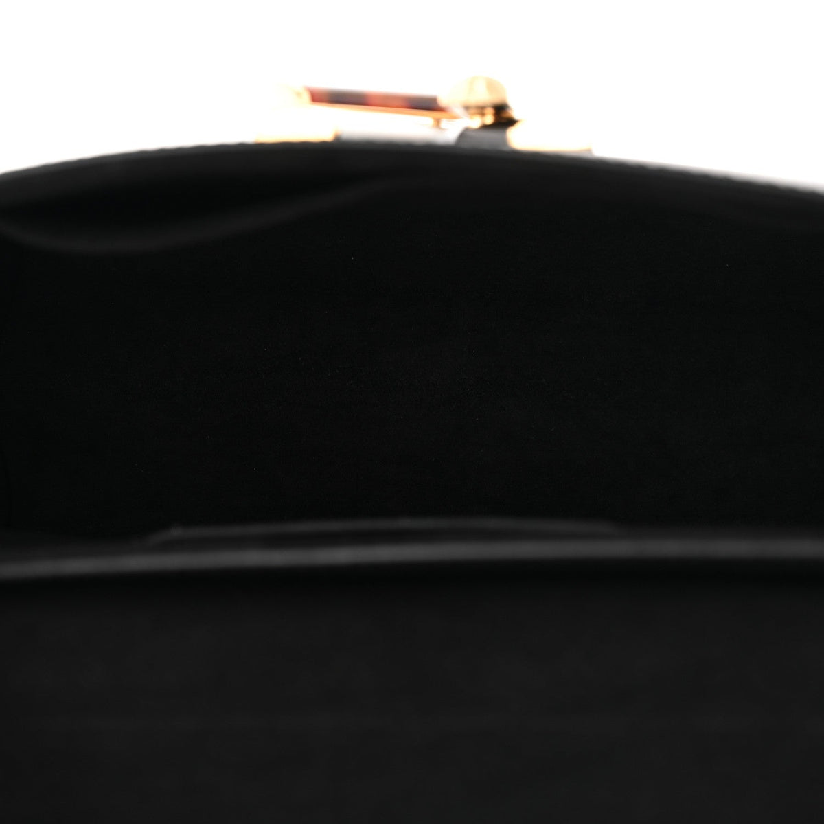 Epi Tortoiseshell Twist Shoulder Bag MM Black