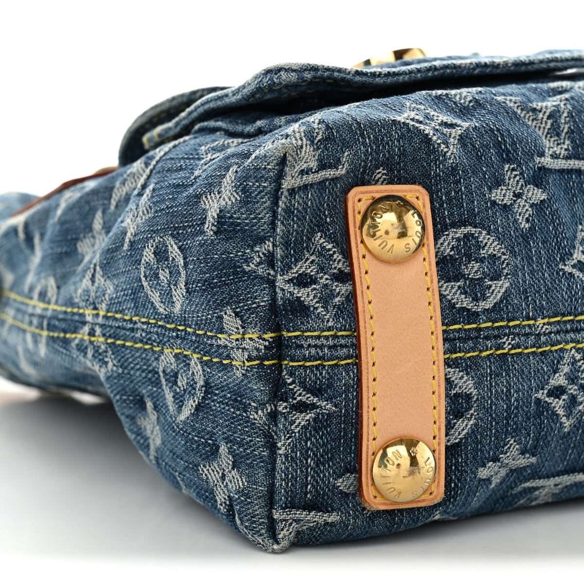 Monogram Denim Baggy PM Blue