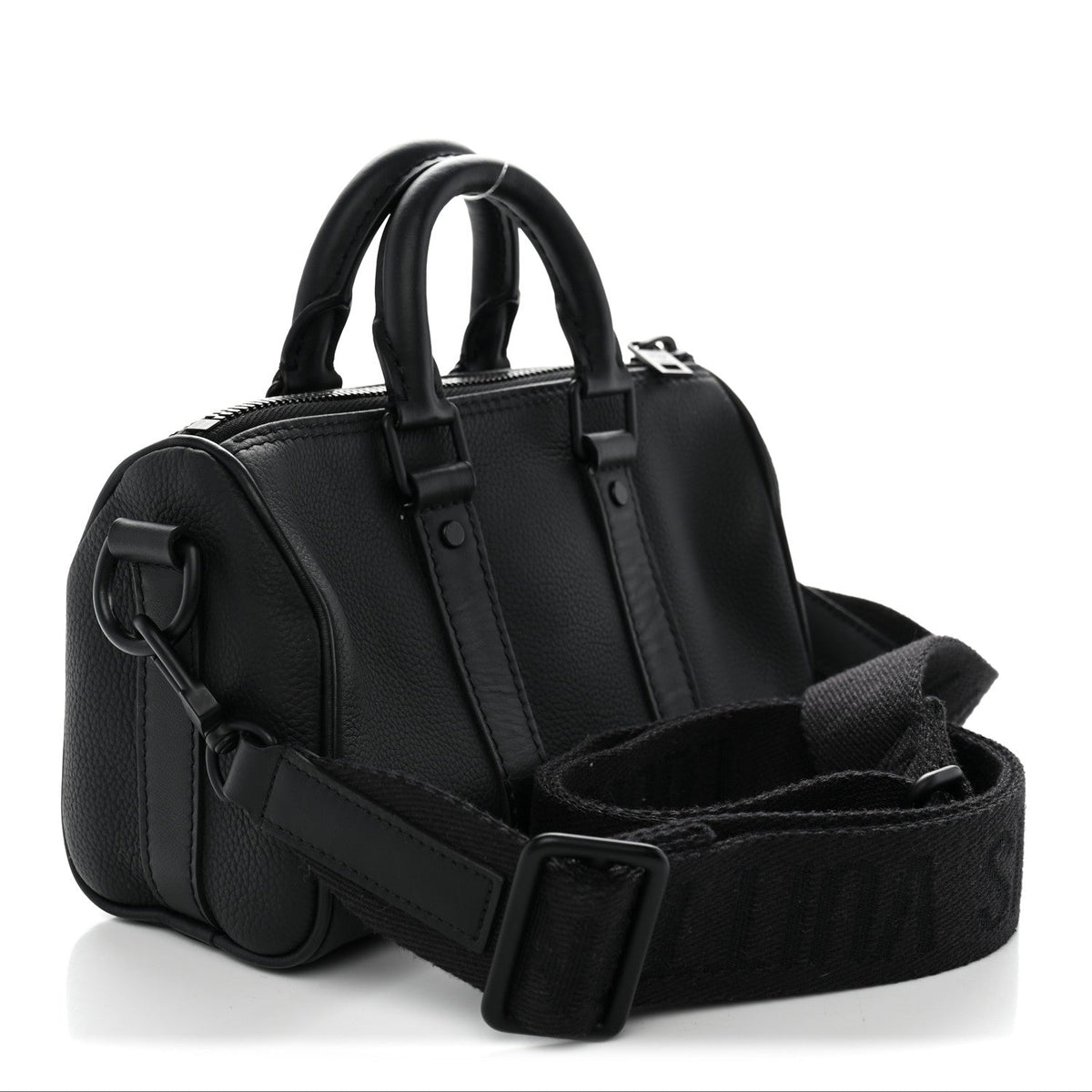 Grained Calfskin Aerogram Keepall XS Black