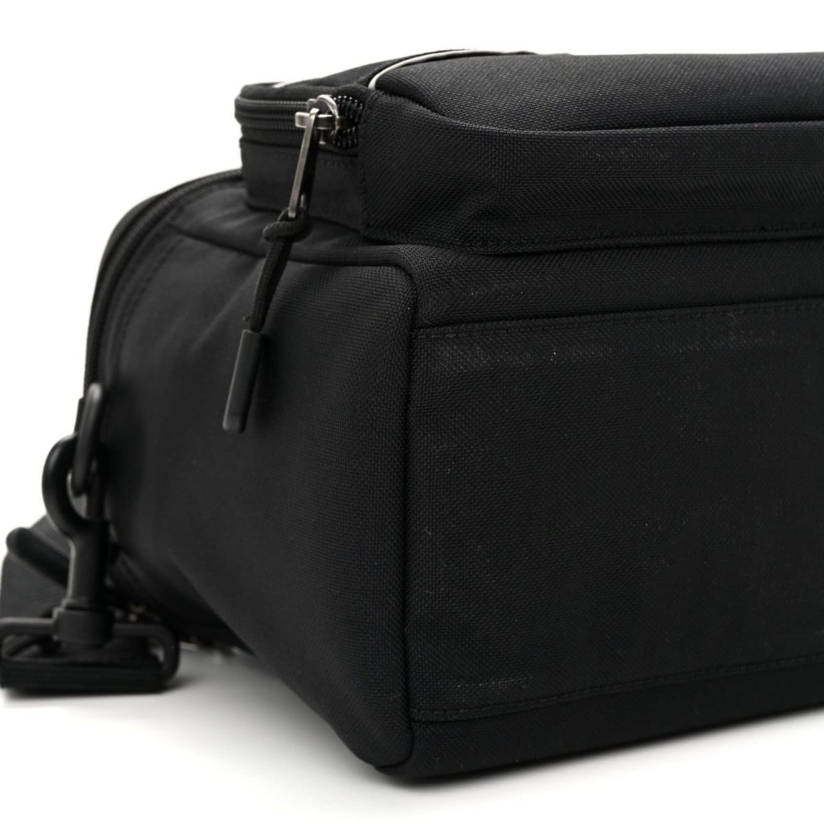 Nylon Logo Sport Camera Bag Black