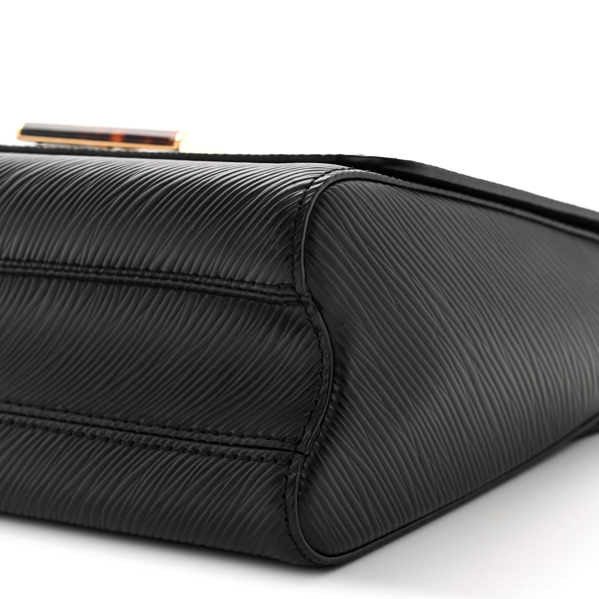Epi Tortoiseshell Twist Shoulder Bag MM Black