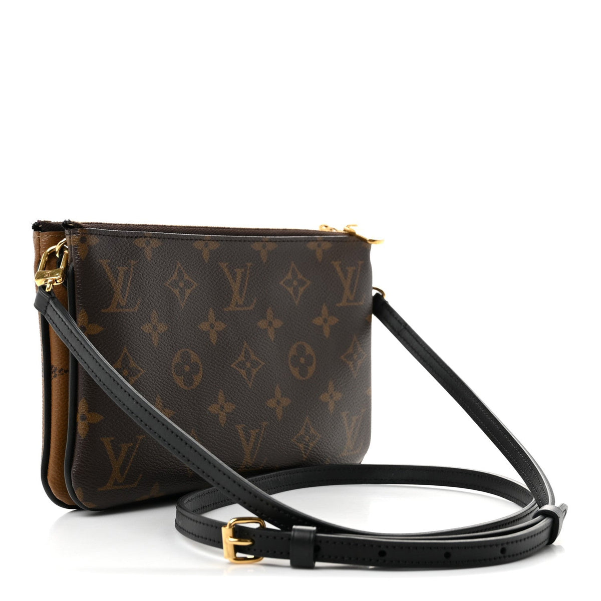Reverse Monogram Giant Double Zip Pochette