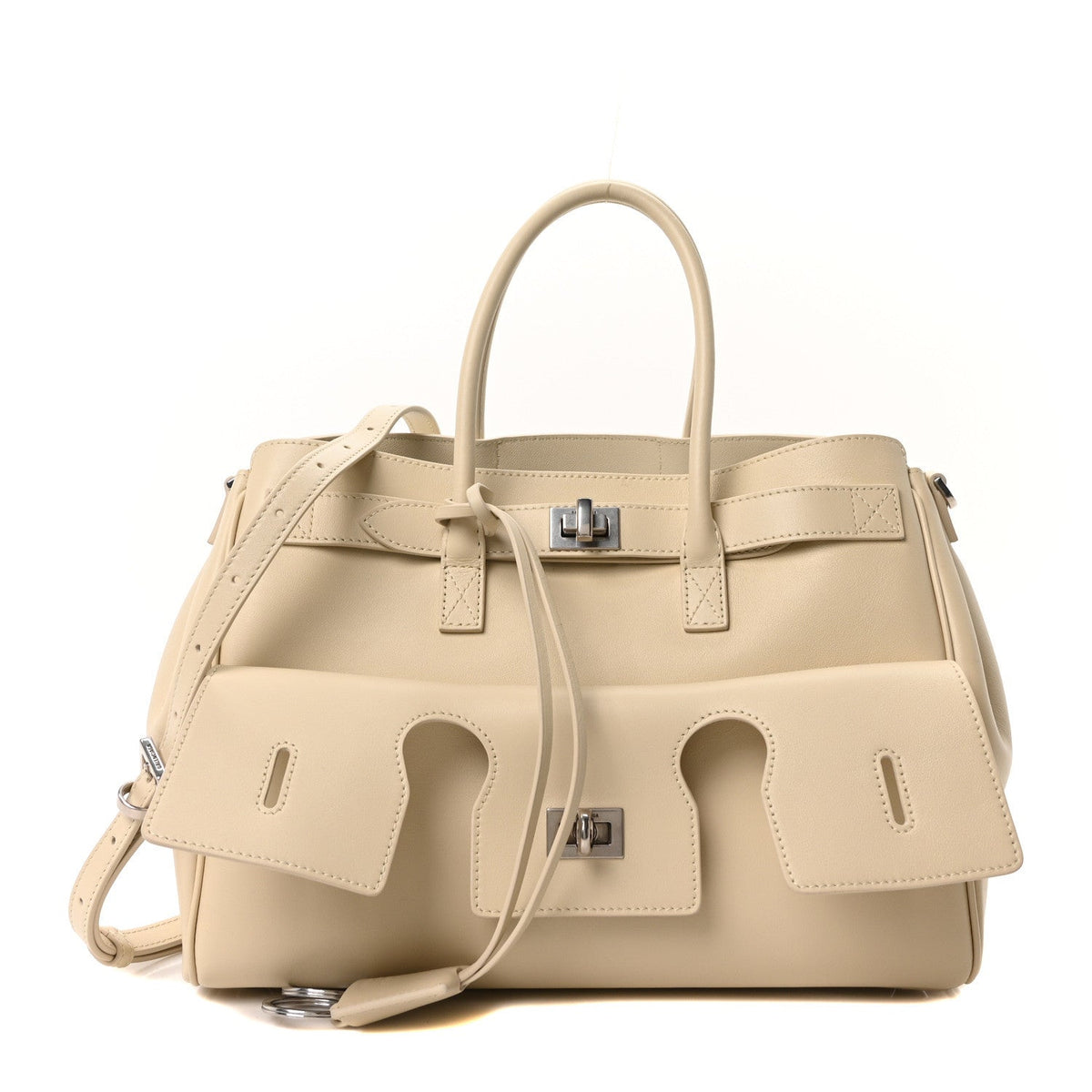 Smooth Calfskin Small Bel Air Carry All Bag Soya