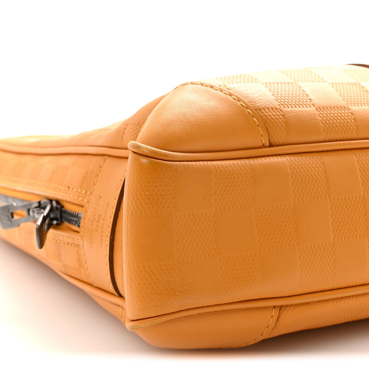 Damier Infini Porte-Documents Voyage Jaune