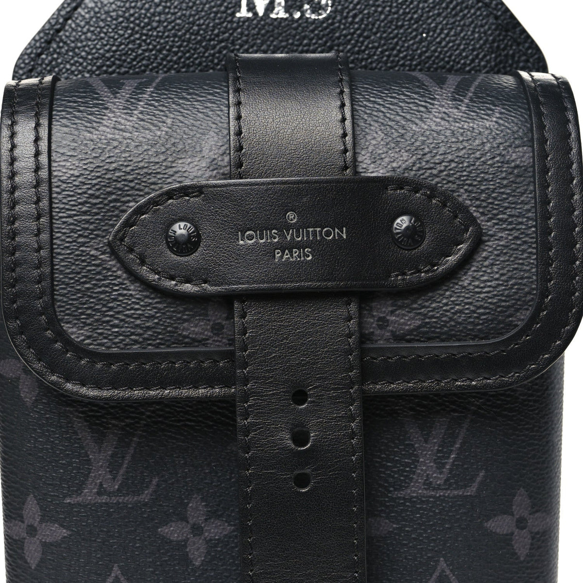 Monogram Eclipse Saumur Slingbag Black
