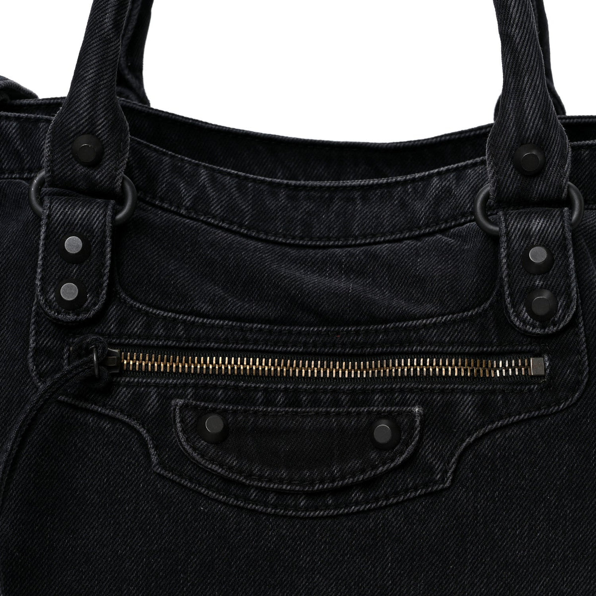 Washed Denim Classic Hardware Medium Le City Black