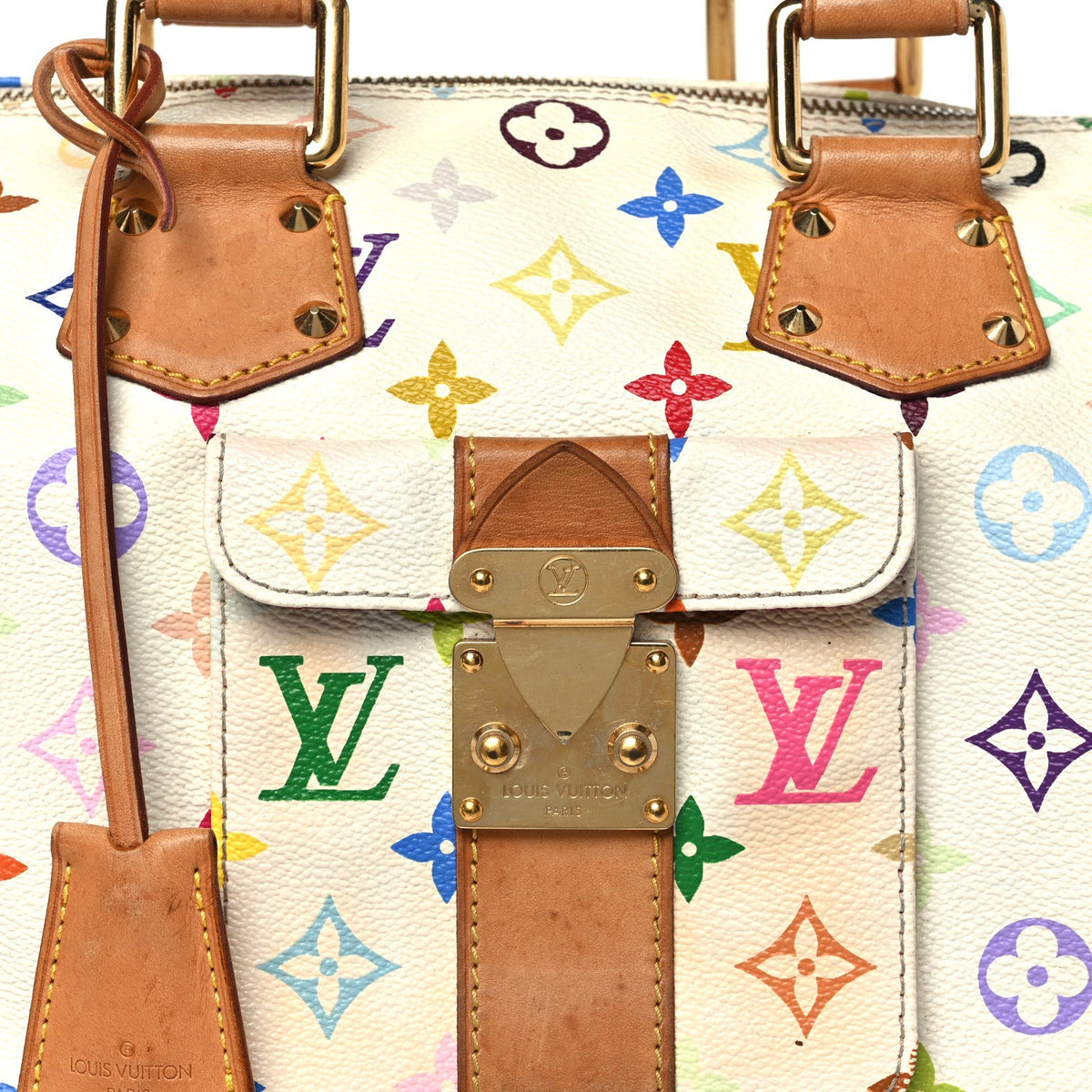 Monogram Multicolor Speedy 30 White