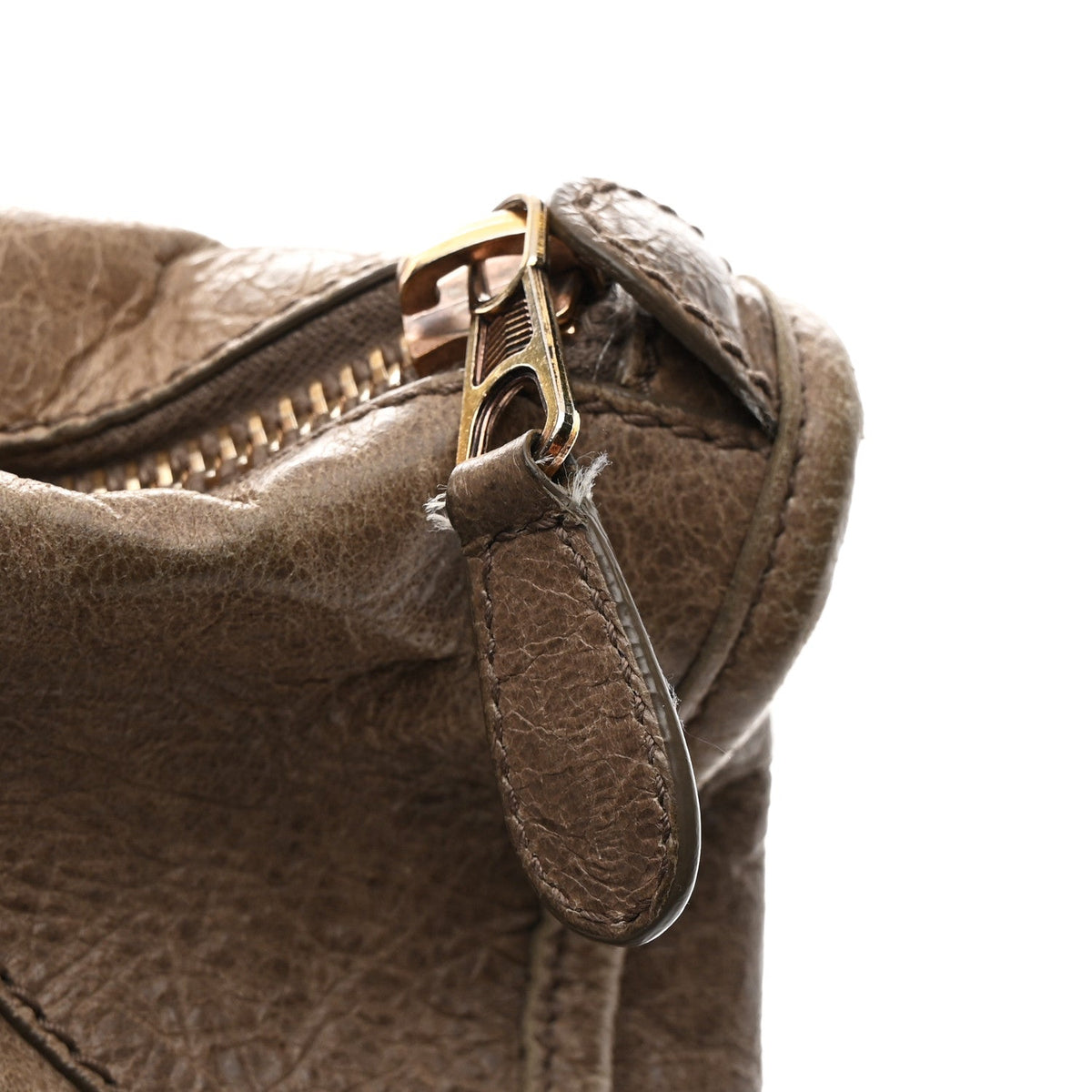 Agneau Giant 12 Rose Gold Hardware Work Gris Poivre