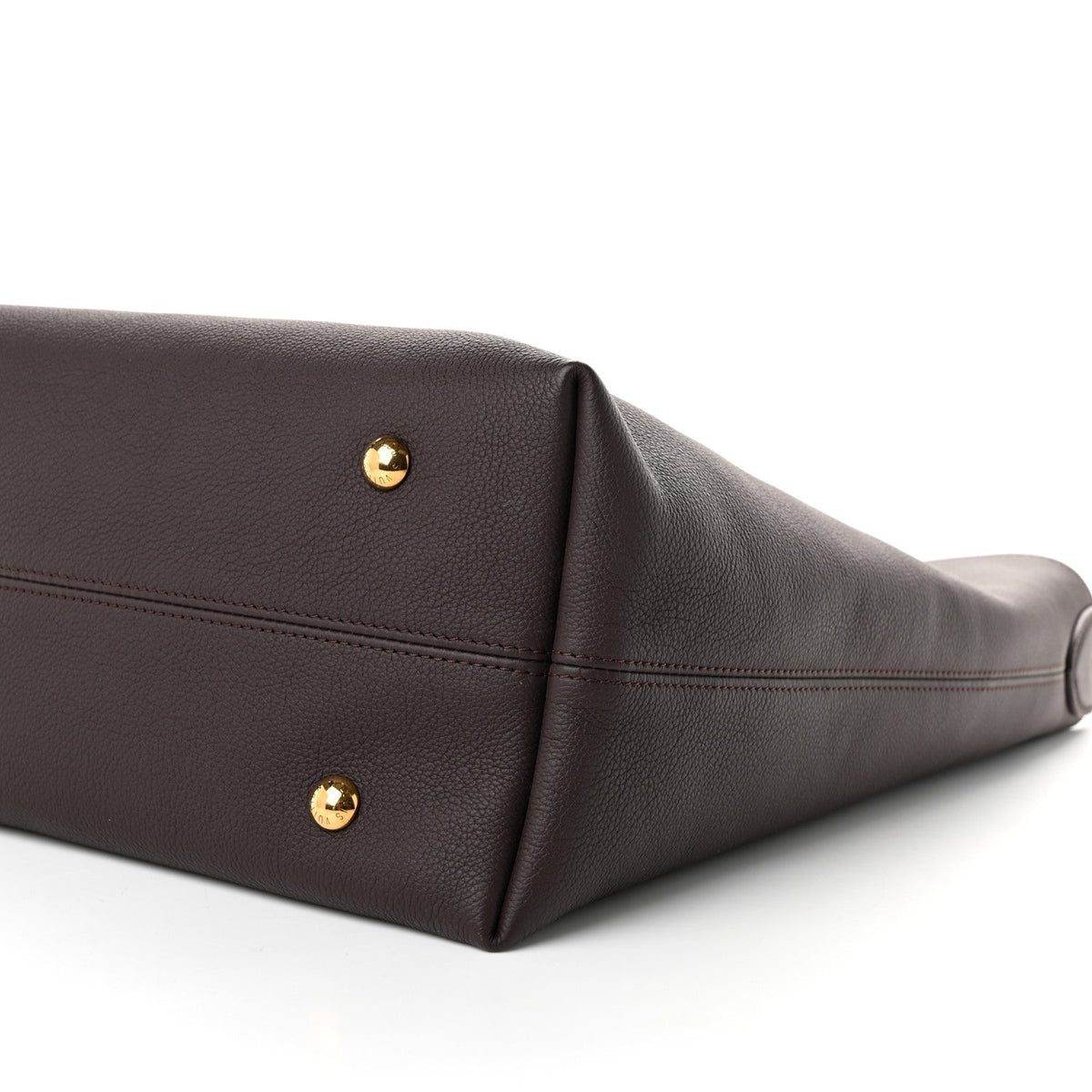 Grained Calfskin Low Key Hobo MM Chocolate