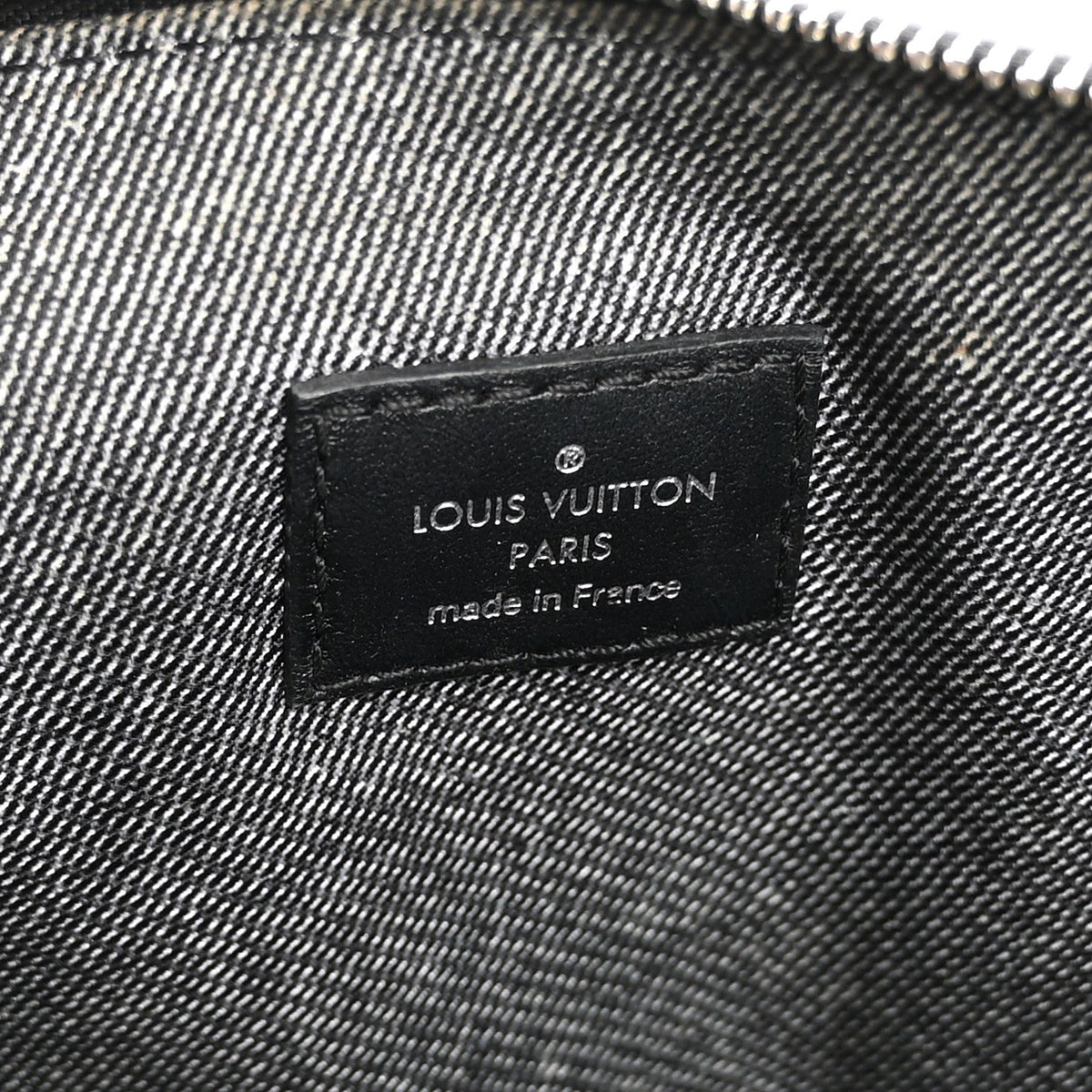 Lambskin Embossed Monogram Coussin MM Black Gray