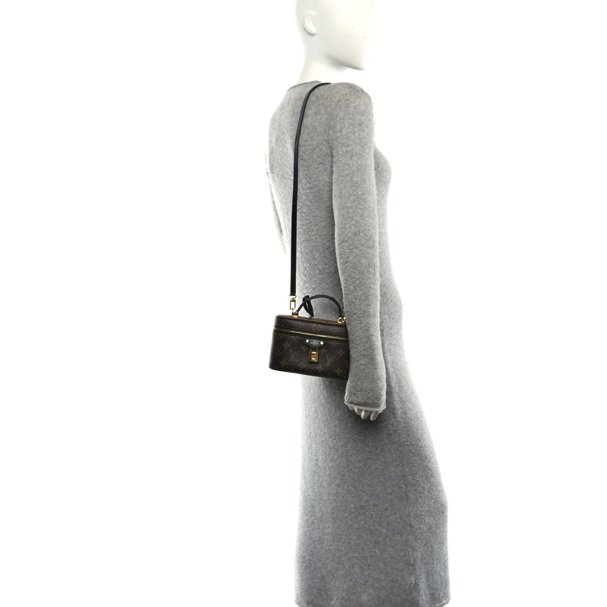 Reverse Monogram Vanity Chain Pouch
