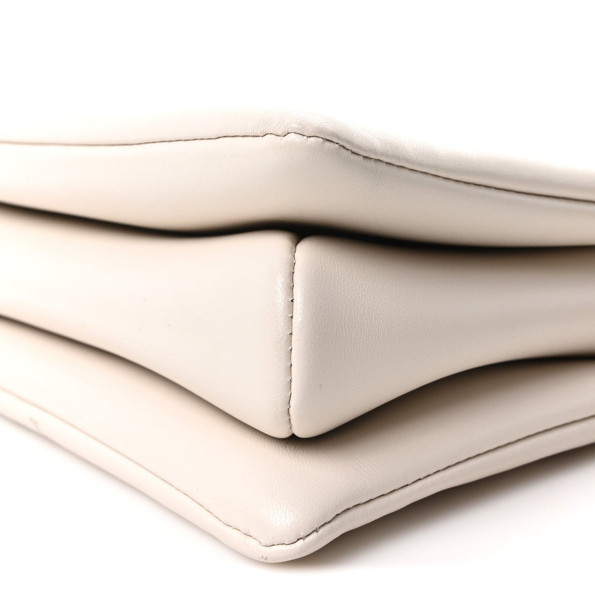 Lambskin Embossed Monogram Coussin PM Beige Cream