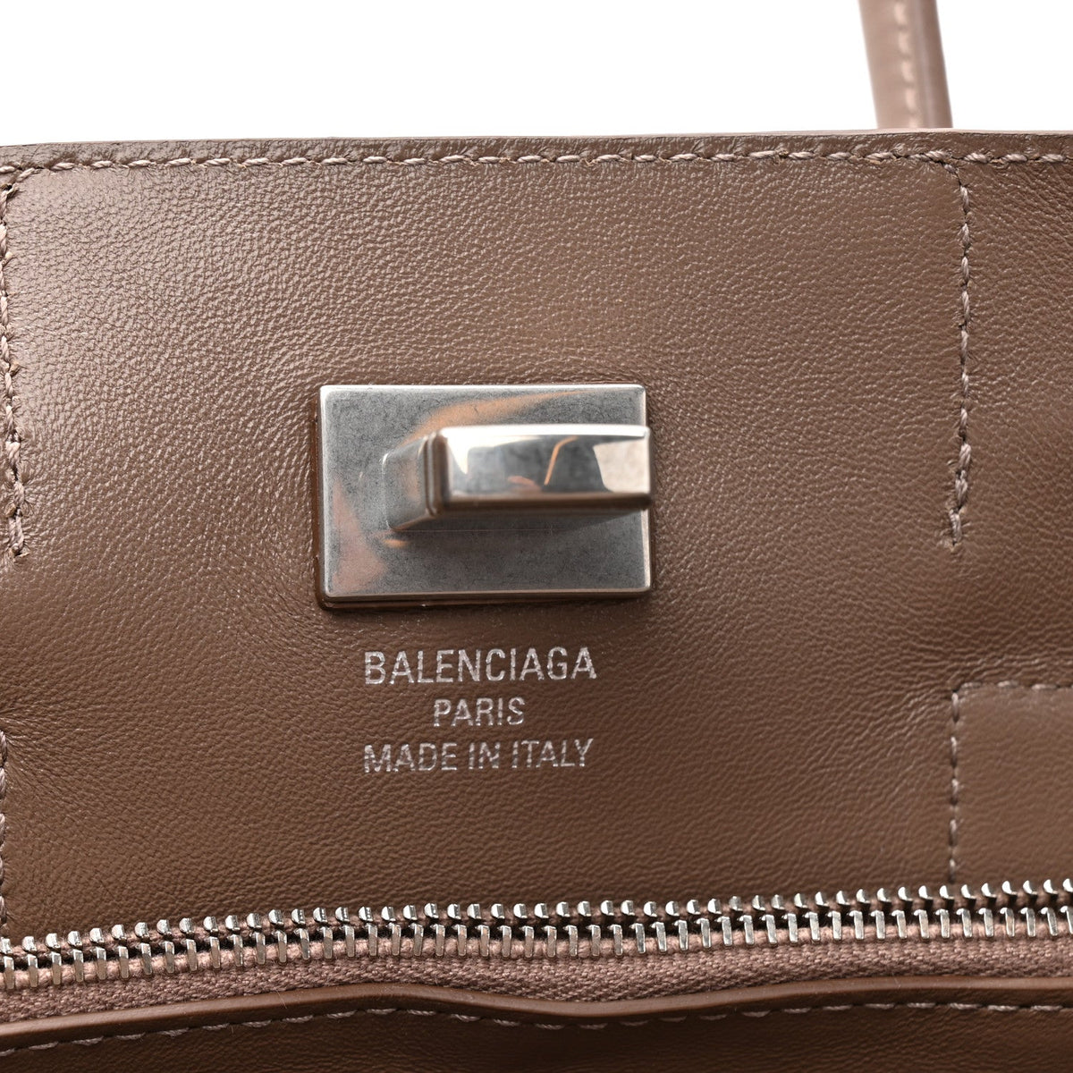 Smooth Calfskin Small Bel Air Carry All Bag Taupe