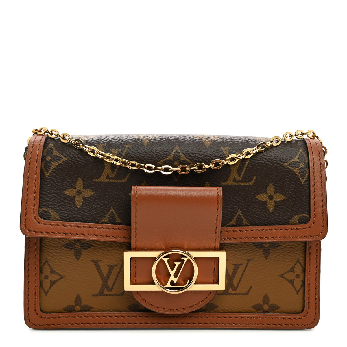 Reverse Monogram Dauphine Chain Wallet