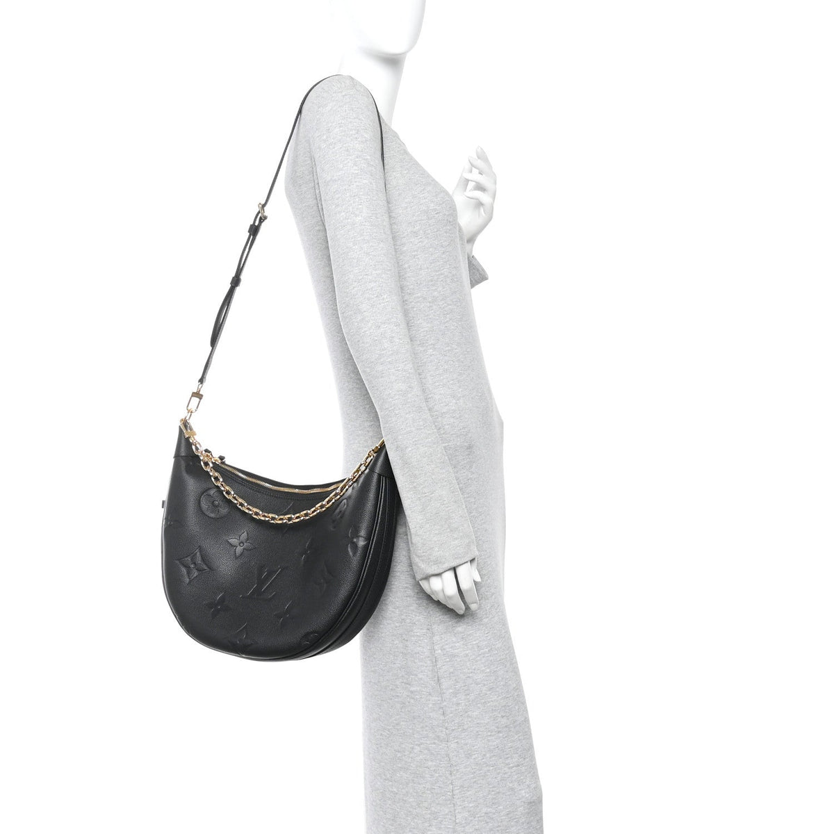 Empreinte Monogram Giant Loop Hobo Black