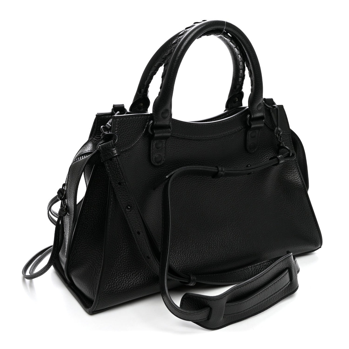 Grained Calfskin Neo Classic Black Hardware S City Black