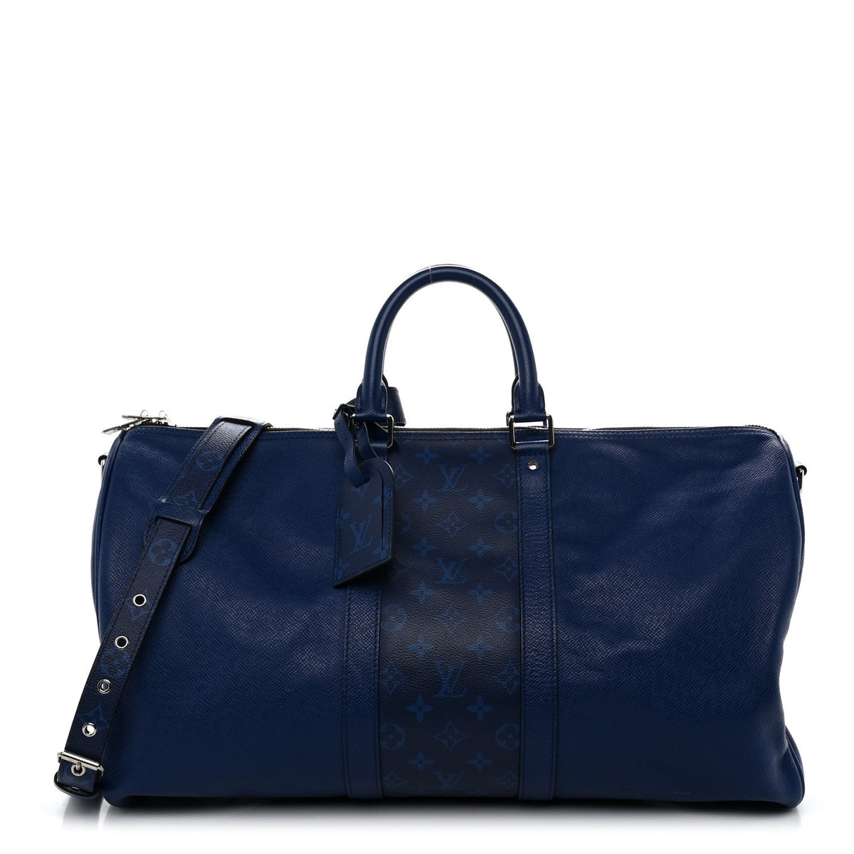 Taiga Monogram Eclipse Keepall Bandouliere 50 Pacific Blue