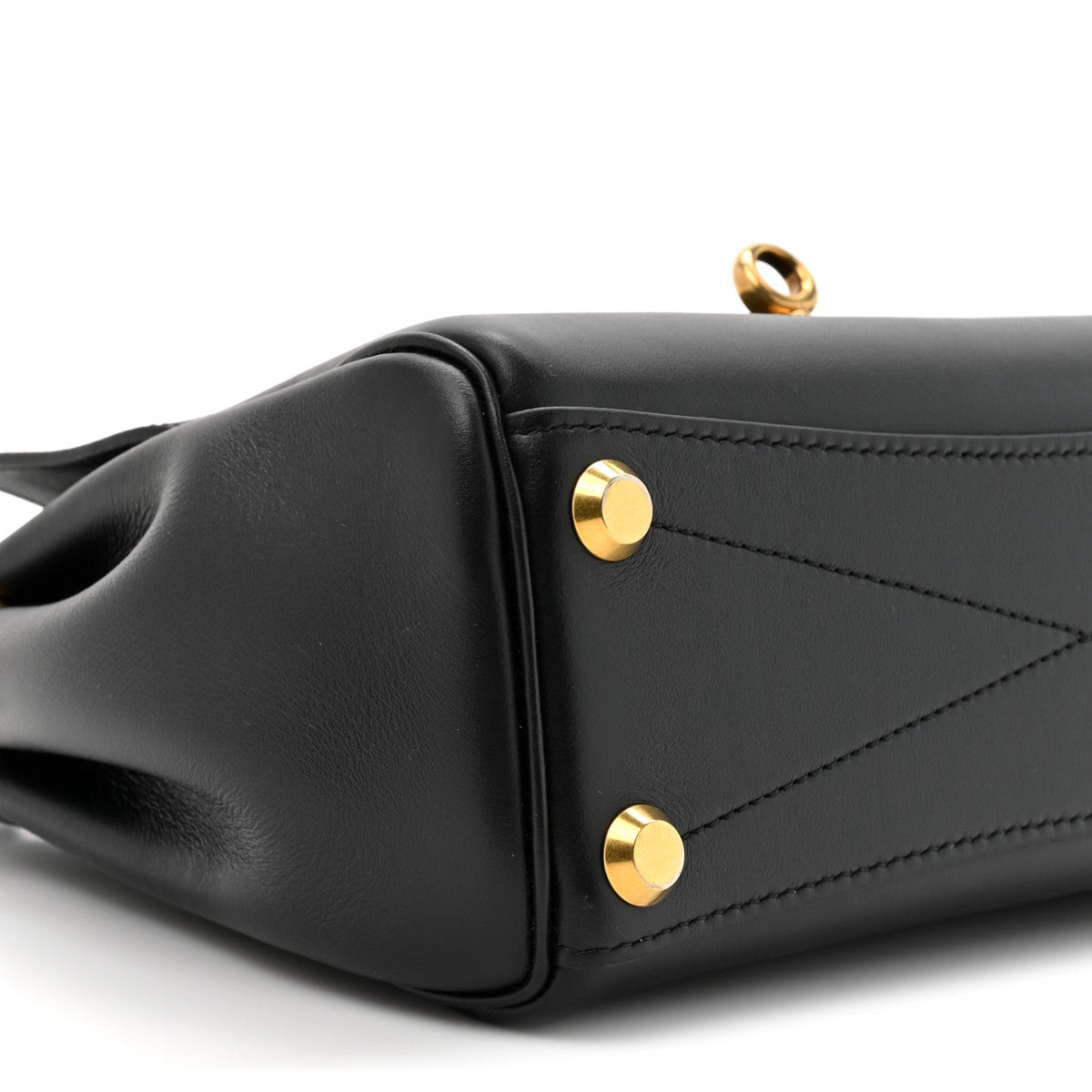 Smooth Calfskin Mini Bel Air Carry All Bag Black