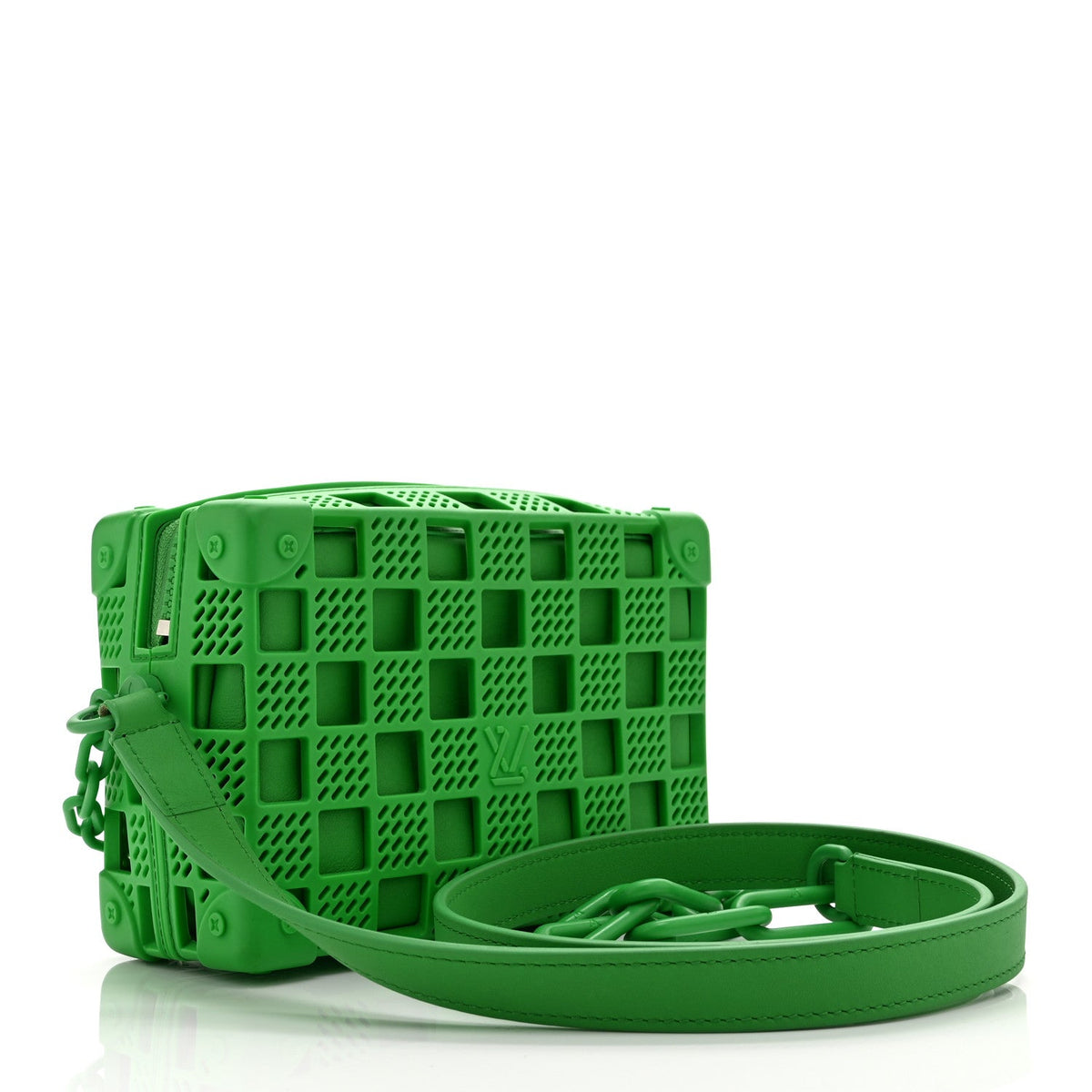 Rubber Cowhide Mini Soft Trunk Green