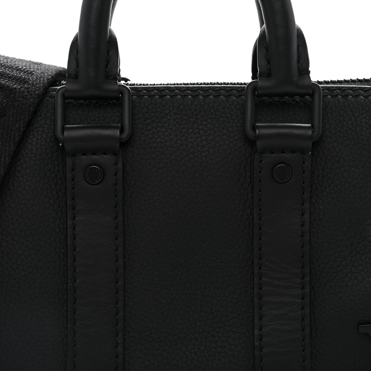 Grained Calfskin Aerogram Keepall XS Black