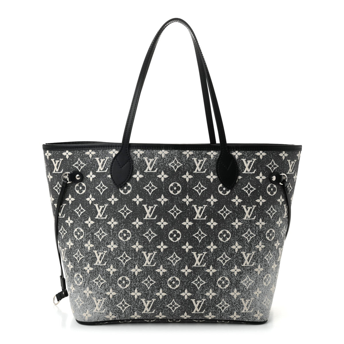 Denim Monogram Jacquard Neverfull MM Grey