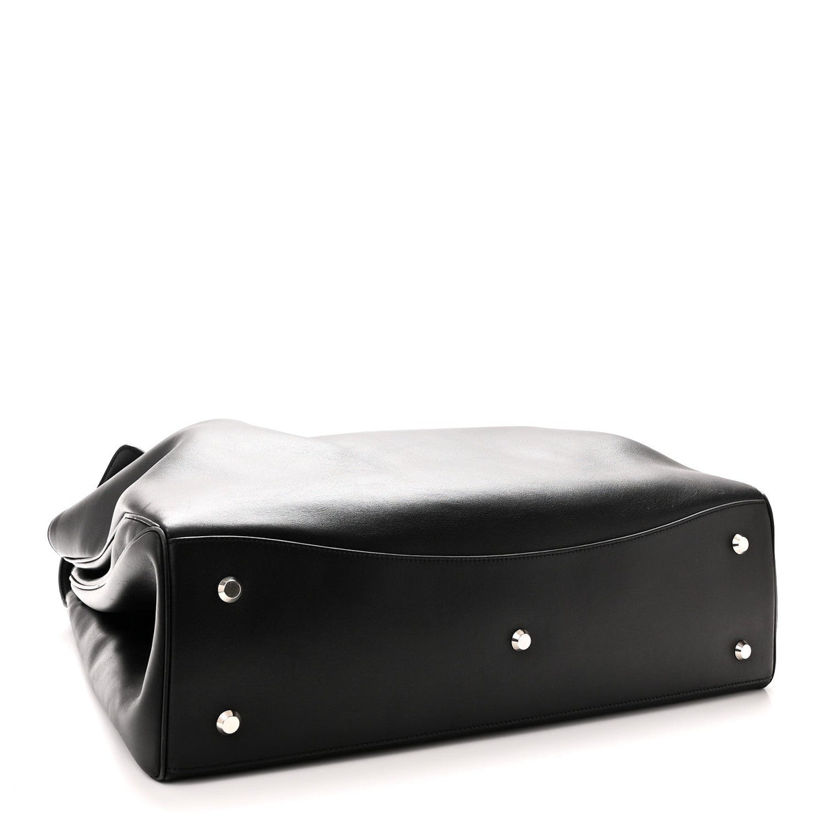 Smooth Calfskin Rodeo XL Top Handle Handbag Black Black