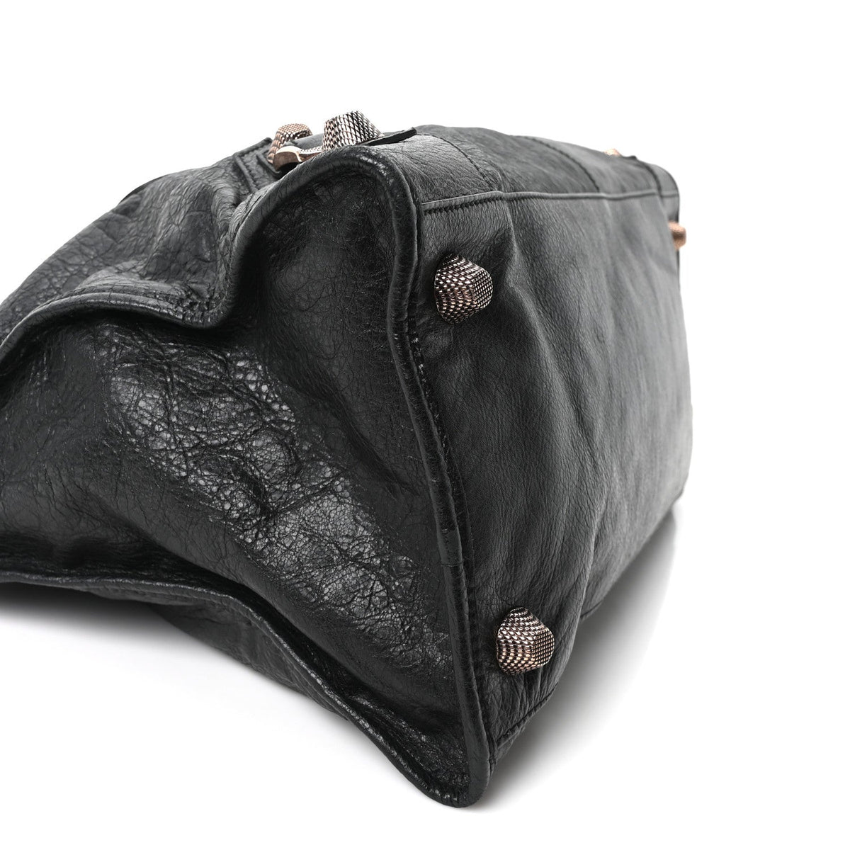 Agneau Giant 21 Rose Gold Hardware Work Black