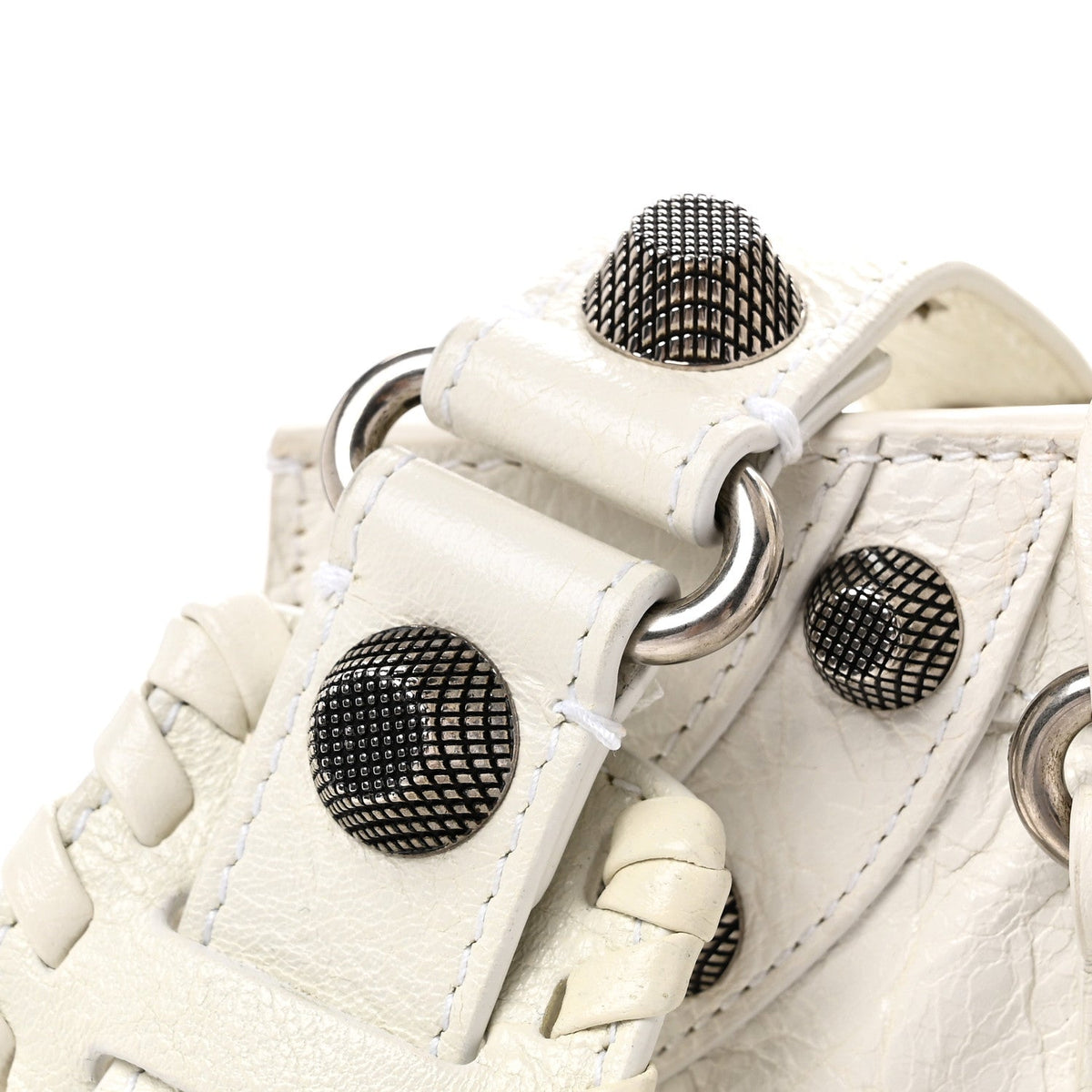 Agneau Arena Neo Cagole City Handbag Optic White