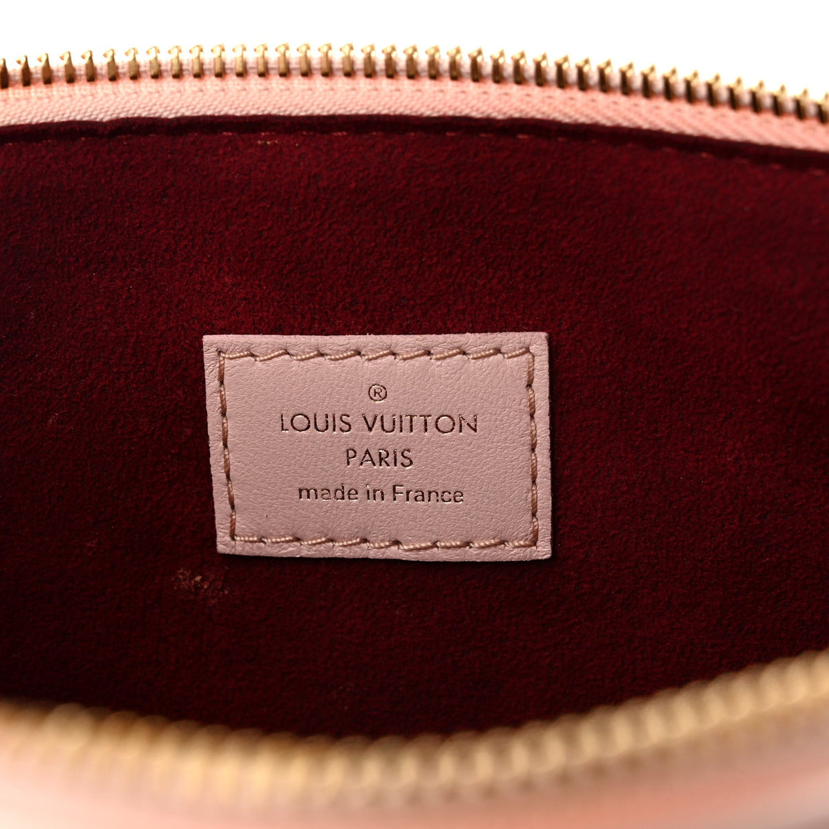 Lambskin Embossed Monogram Coussin PM Rose